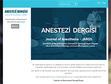 Tablet Screenshot of anestezidergisi.com